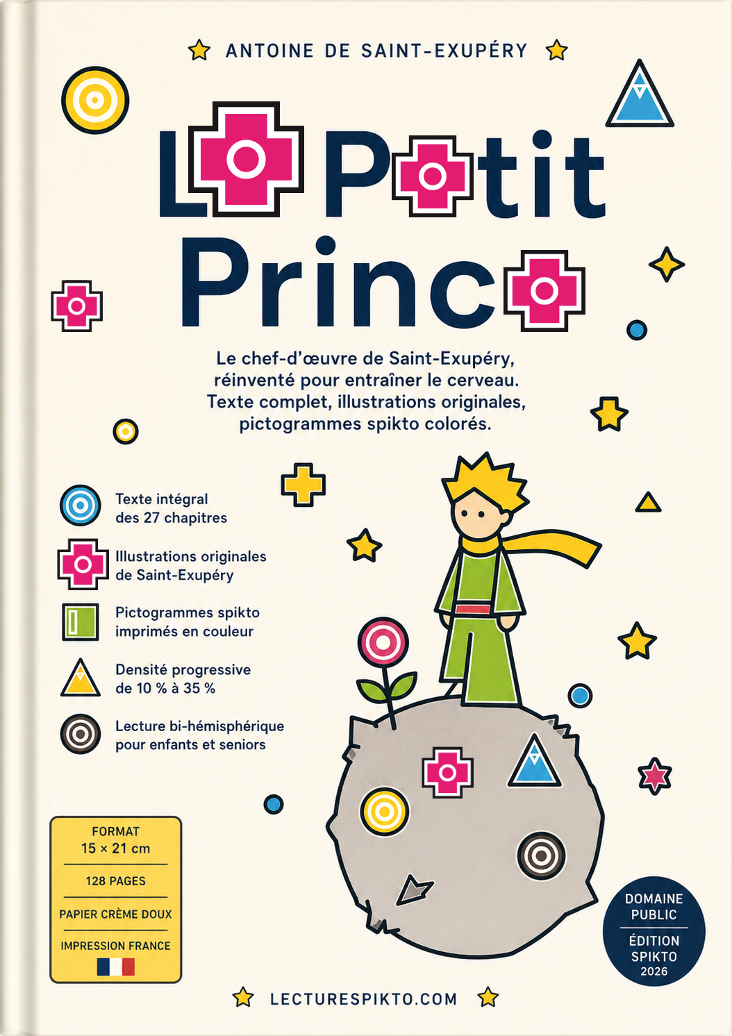 Couverture du livre Le Petit Prince en spikto